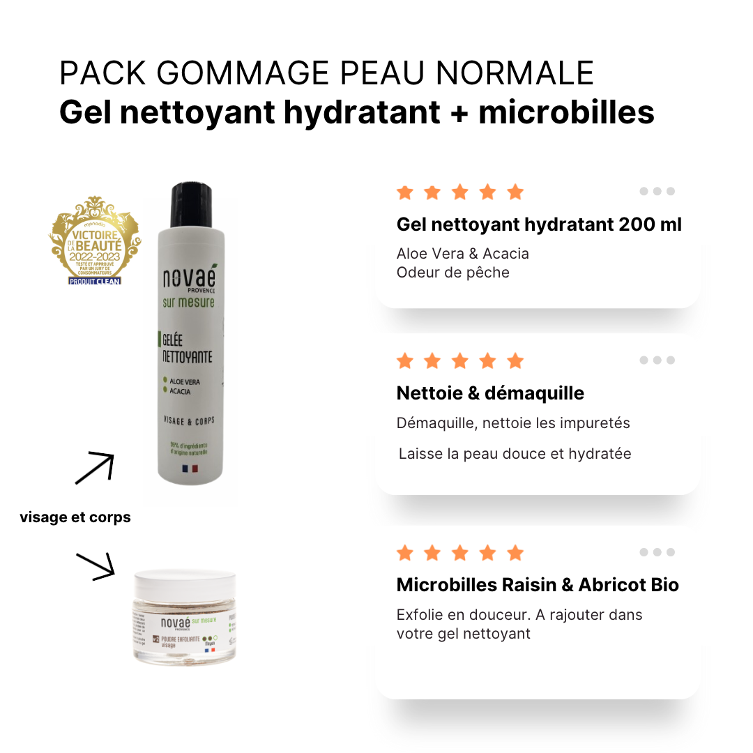 Duo Nettoyant & Exfoliant Visage