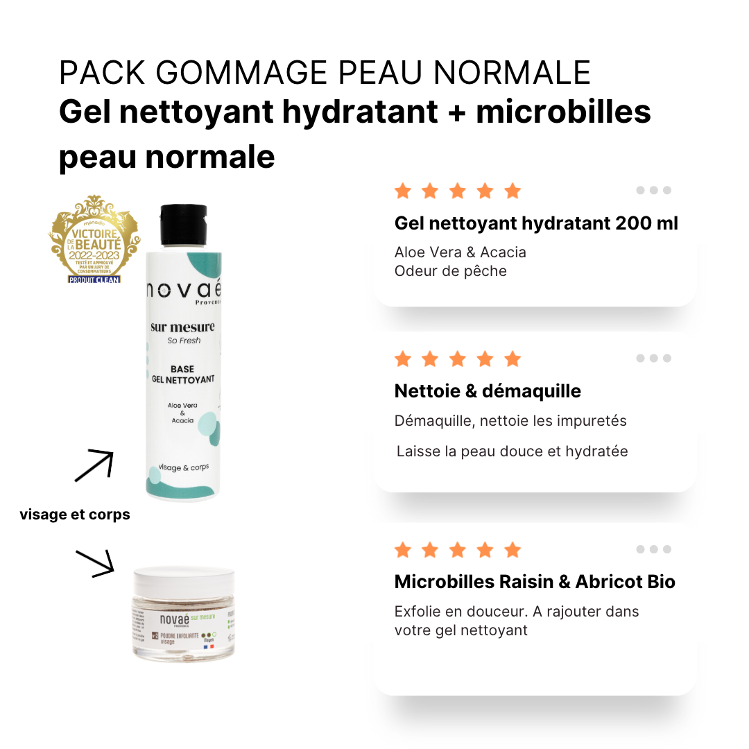 Pack Gommage Peaux Normales